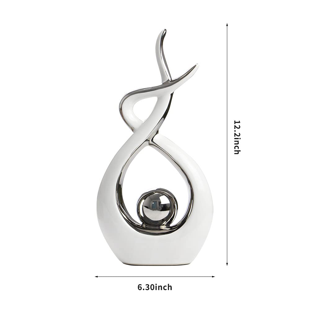 Norrclp Abstract Ceramic Statue Modern Table Sculpture