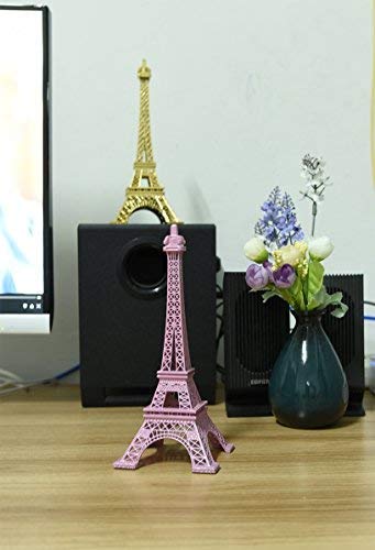 ESHATO Eiffel Tower Statue Gold Metal Decorative Figurine 7 Inch