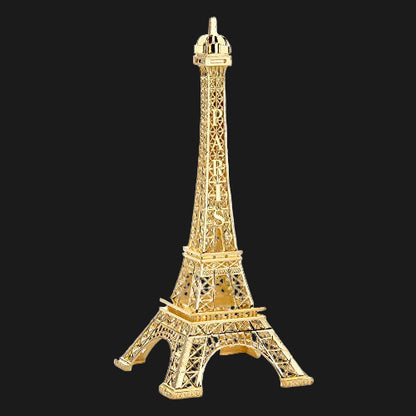 ESHATO Eiffel Tower Statue Gold Metal Decorative Figurine 7 Inch