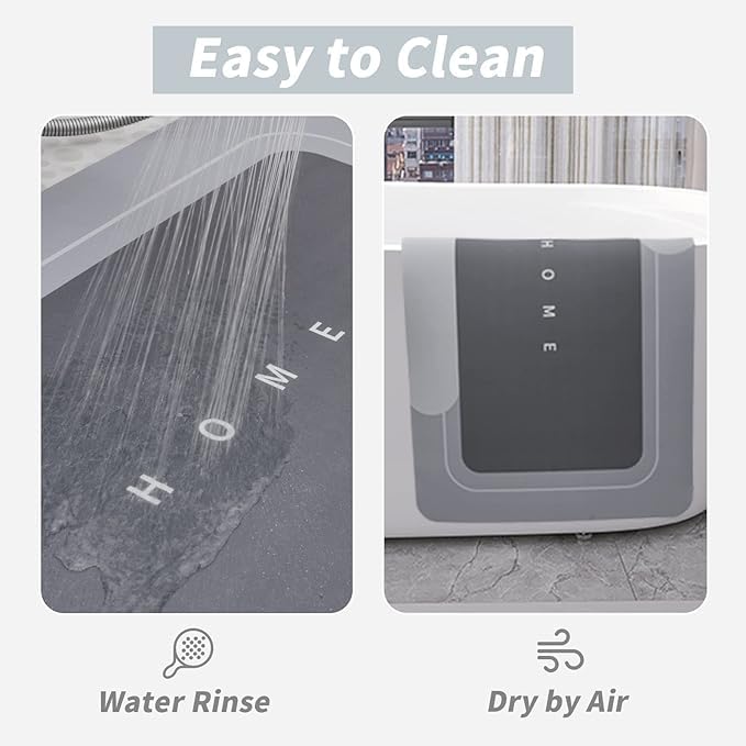 3PCS GORILLA GRIP Bath Rug Soft Chenille Absorbent Mat