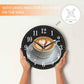 Mxocom Wheel Wall Clock Modern Car Tire Style Clock 10 Inch