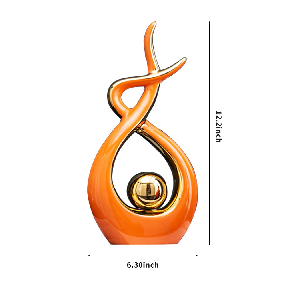 Norrclp Abstract Ceramic Statue Modern Table Sculpture