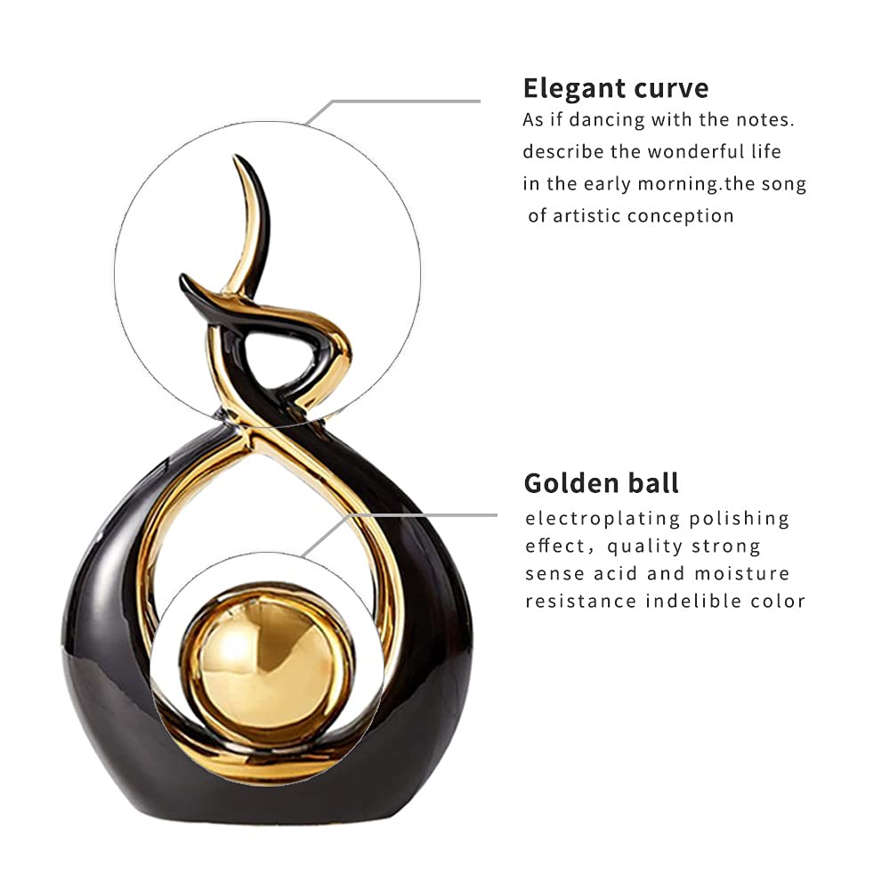 Norrclp Abstract Ceramic Statue Modern Table Sculpture