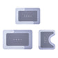 3PCS GORILLA GRIP Bath Rug Soft Chenille Absorbent Mat