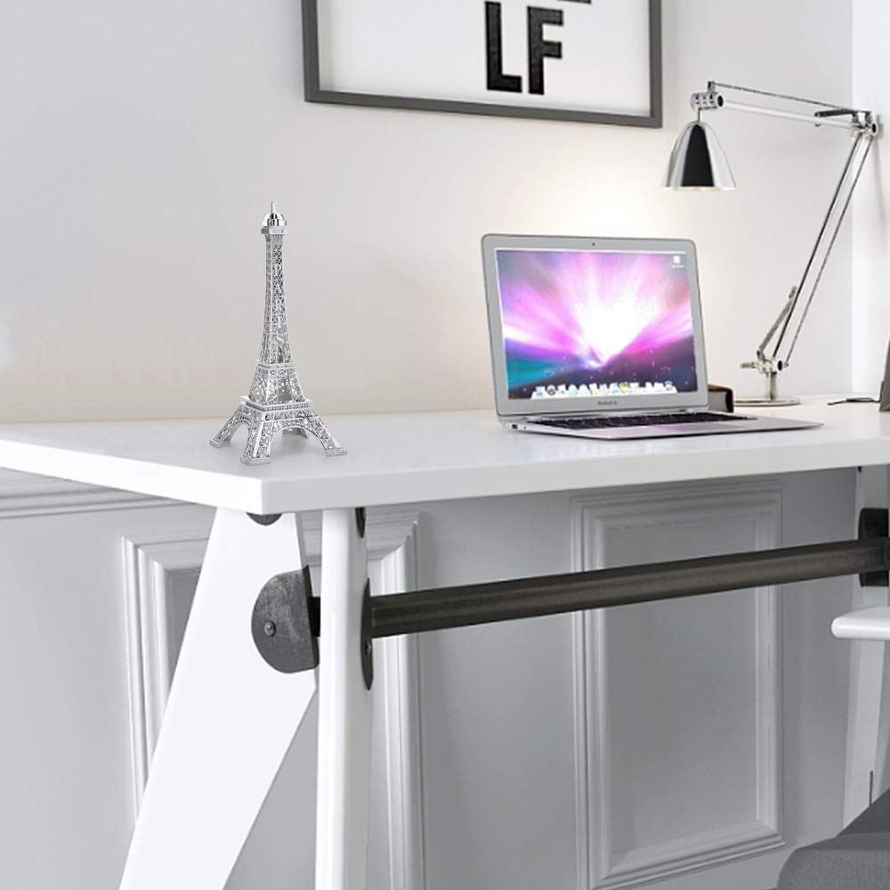 ESHATO Eiffel Tower Statue Gold Metal Decorative Figurine 7 Inch