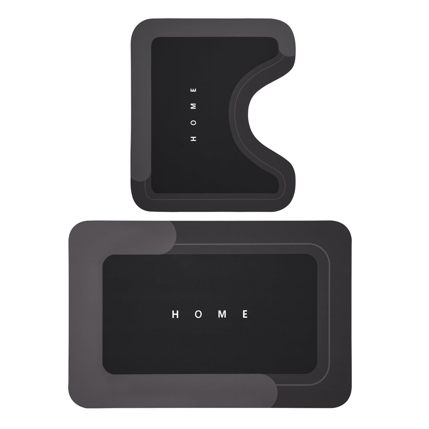 3PCS GORILLA GRIP Bath Rug Soft Chenille Absorbent Mat