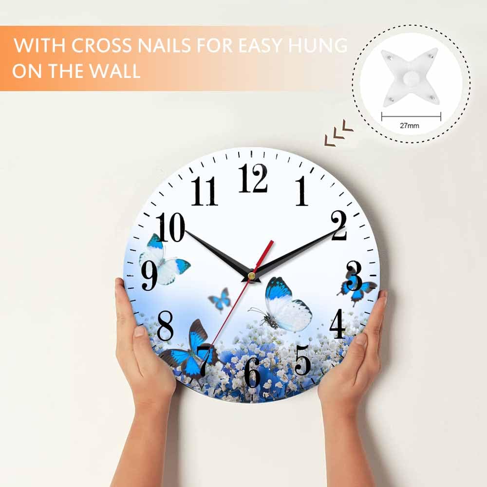 Mxocom Wheel Wall Clock Modern Car Tire Style Clock 10 Inch