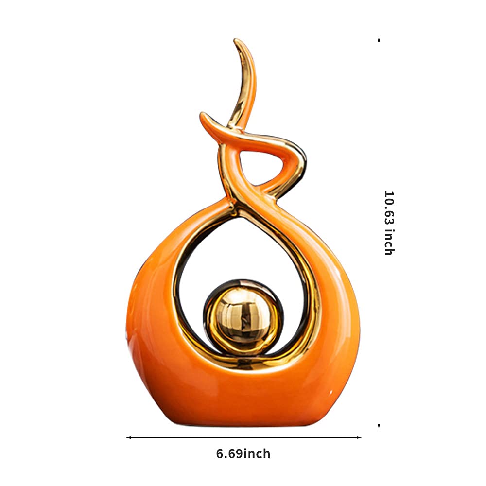 Norrclp Abstract Ceramic Statue Modern Table Sculpture