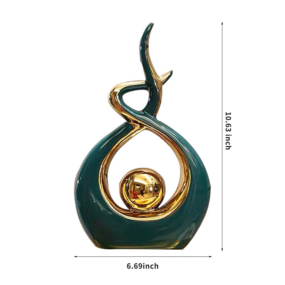 Norrclp Abstract Ceramic Statue Modern Table Sculpture