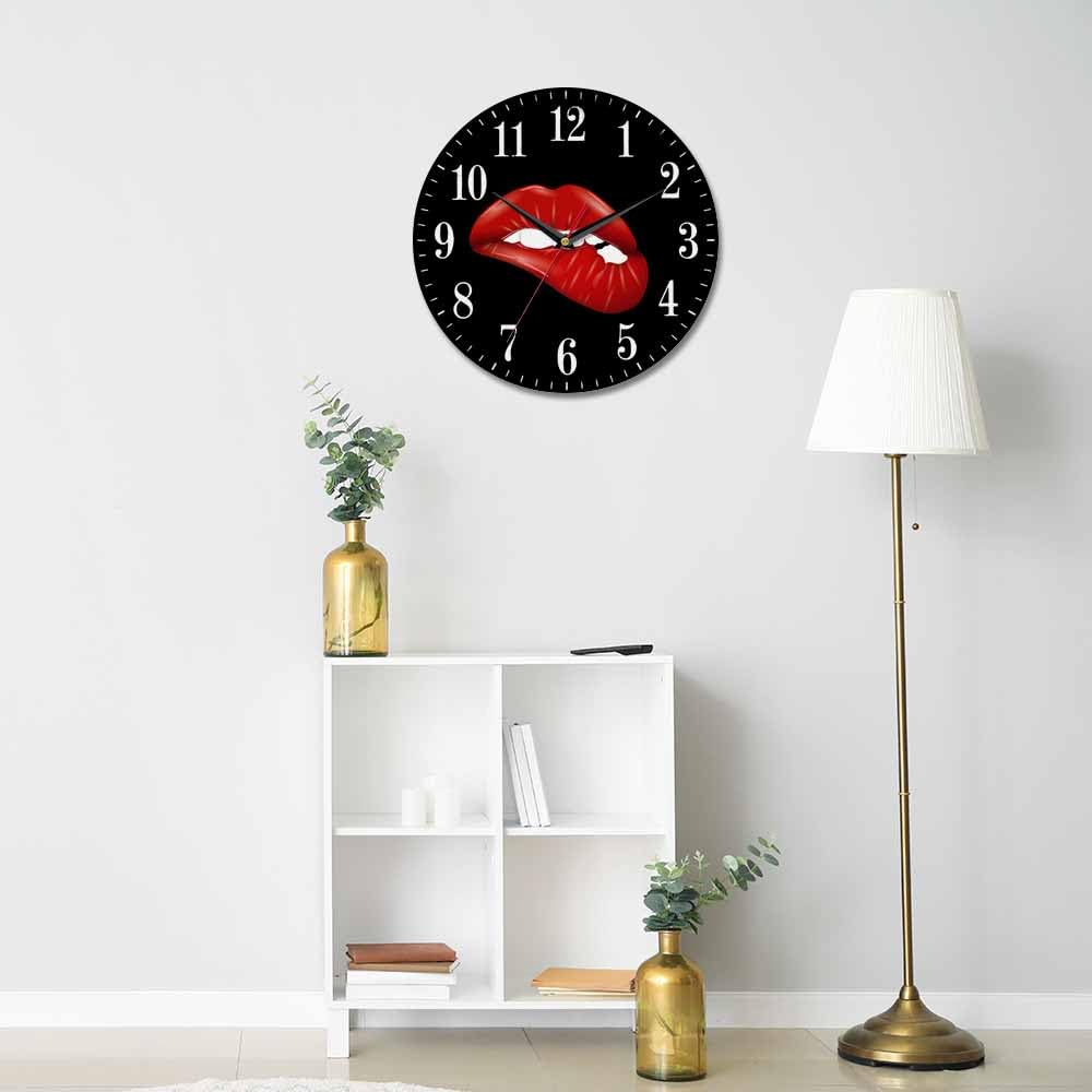 Mxocom Wheel Wall Clock Modern Car Tire Style Clock 10 Inch