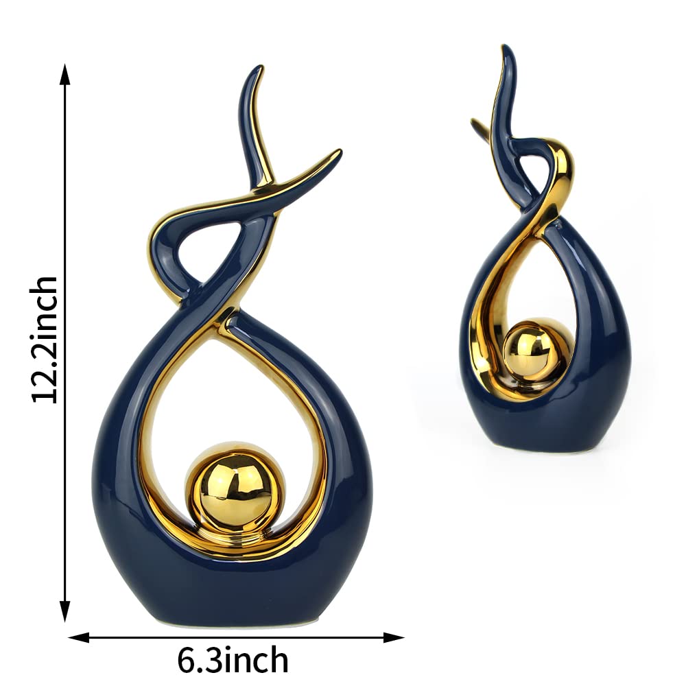 Norrclp Abstract Ceramic Statue Modern Table Sculpture