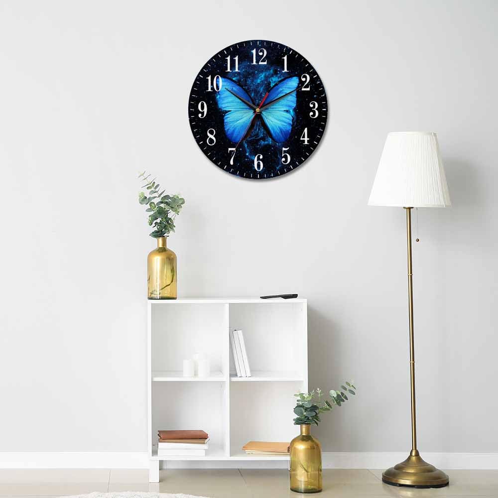 Mxocom Wheel Wall Clock Modern Car Tire Style Clock 10 Inch