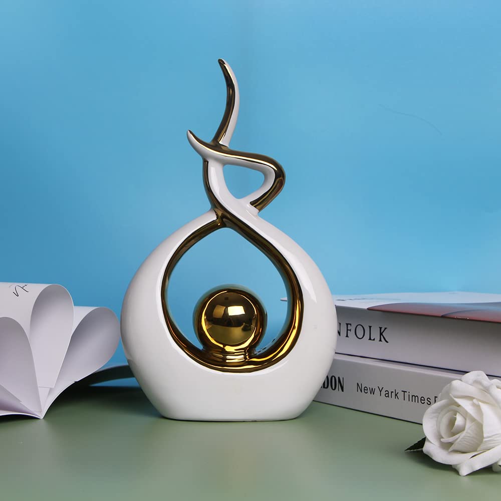 Norrclp Abstract Ceramic Statue Modern Table Sculpture