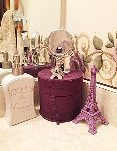 ESHATO Eiffel Tower Statue Gold Metal Decorative Figurine 7 Inch