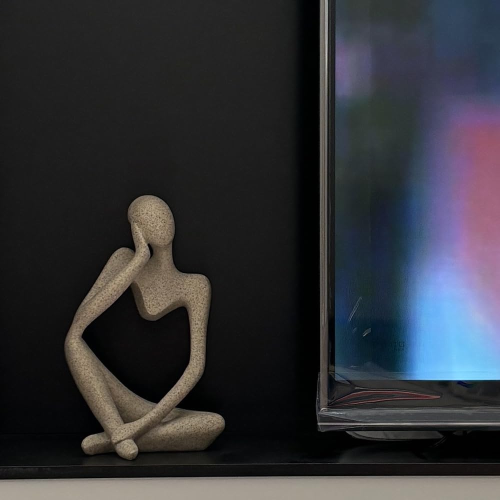 BOPART Gold Thinker Statues 3 Piece Modern Figurine Set