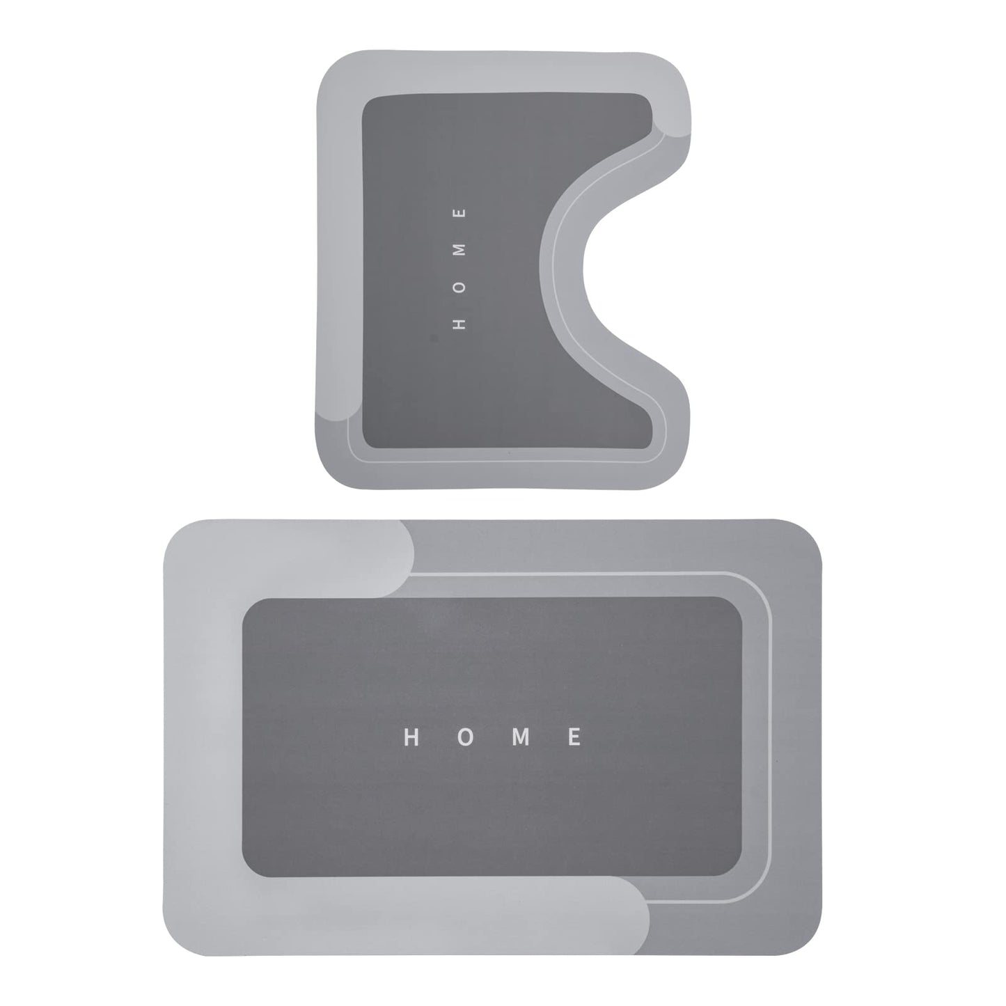 3PCS GORILLA GRIP Bath Rug Soft Chenille Absorbent Mat