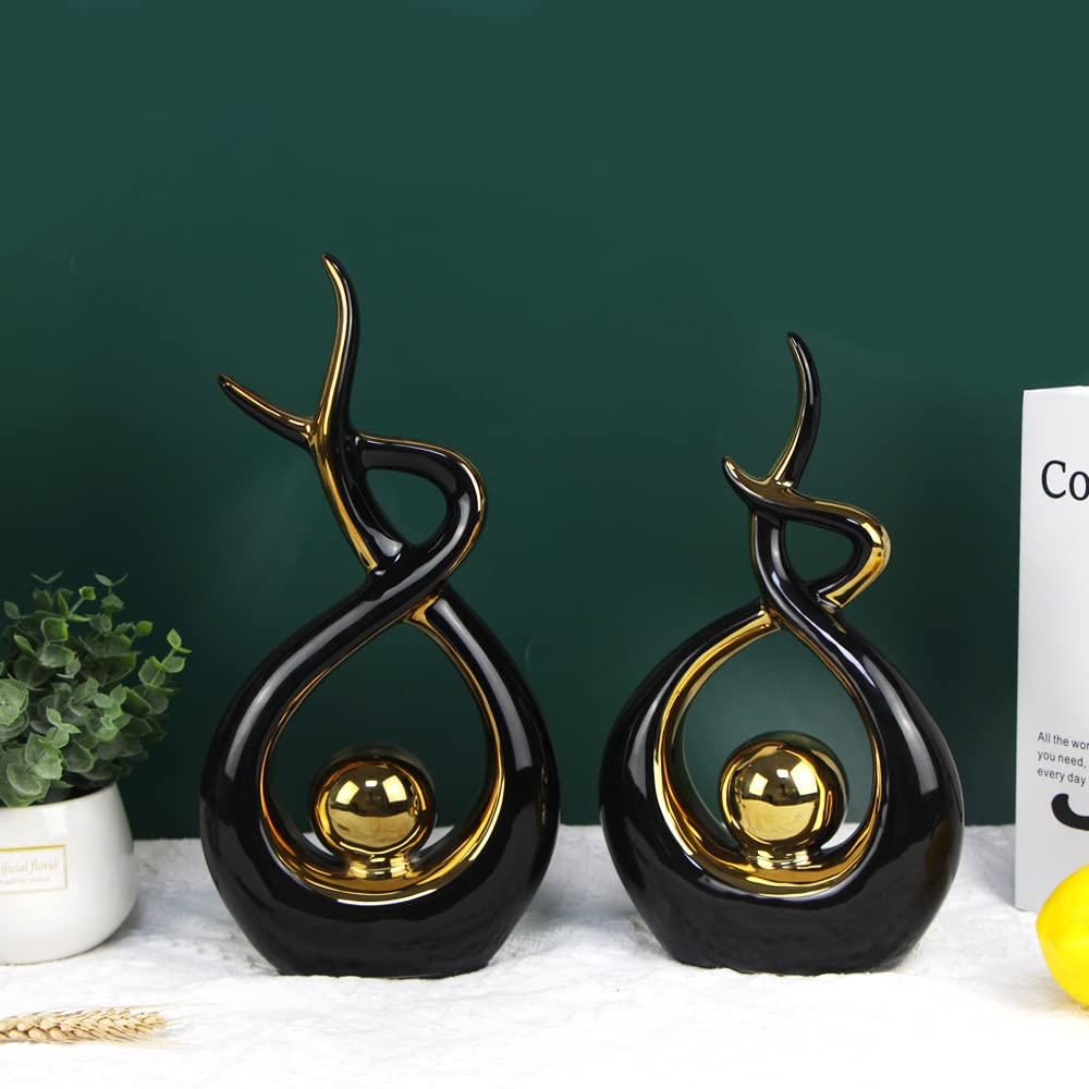 Norrclp Abstract Ceramic Statue Modern Table Sculpture