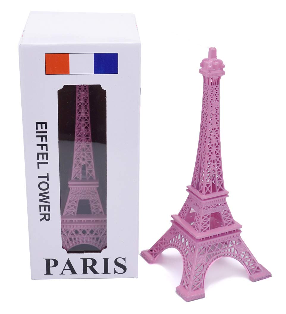 ESHATO Eiffel Tower Statue Gold Metal Decorative Figurine 7 Inch