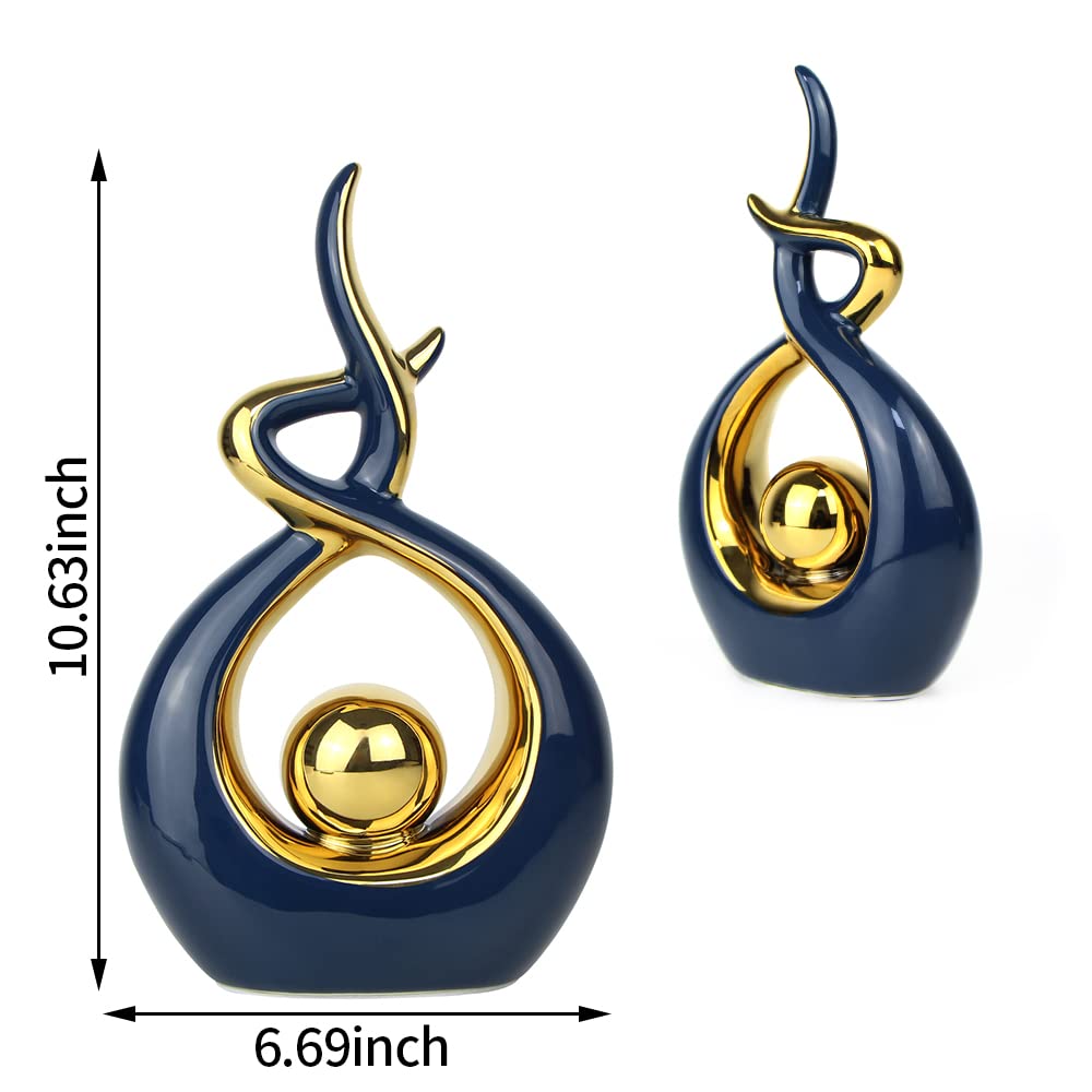 Norrclp Abstract Ceramic Statue Modern Table Sculpture