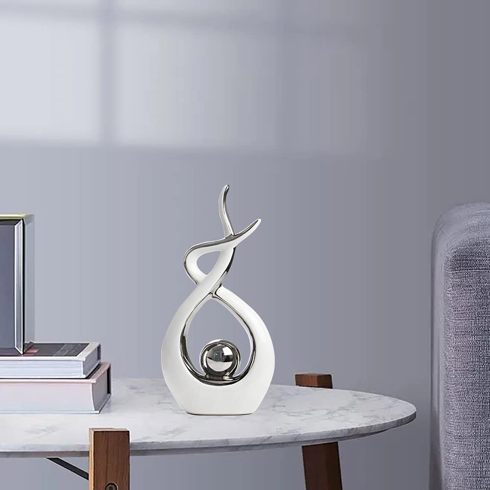 Norrclp Abstract Ceramic Statue Modern Table Sculpture