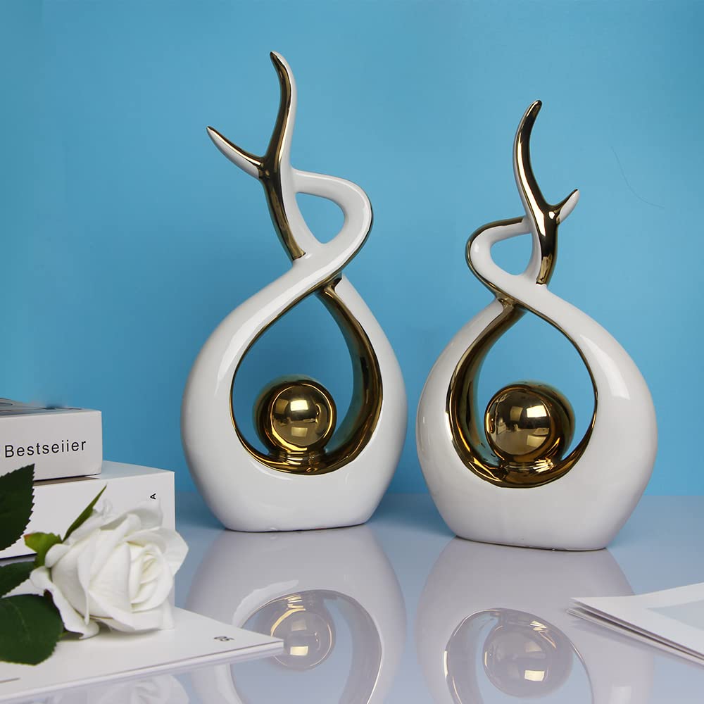 Norrclp Abstract Ceramic Statue Modern Table Sculpture