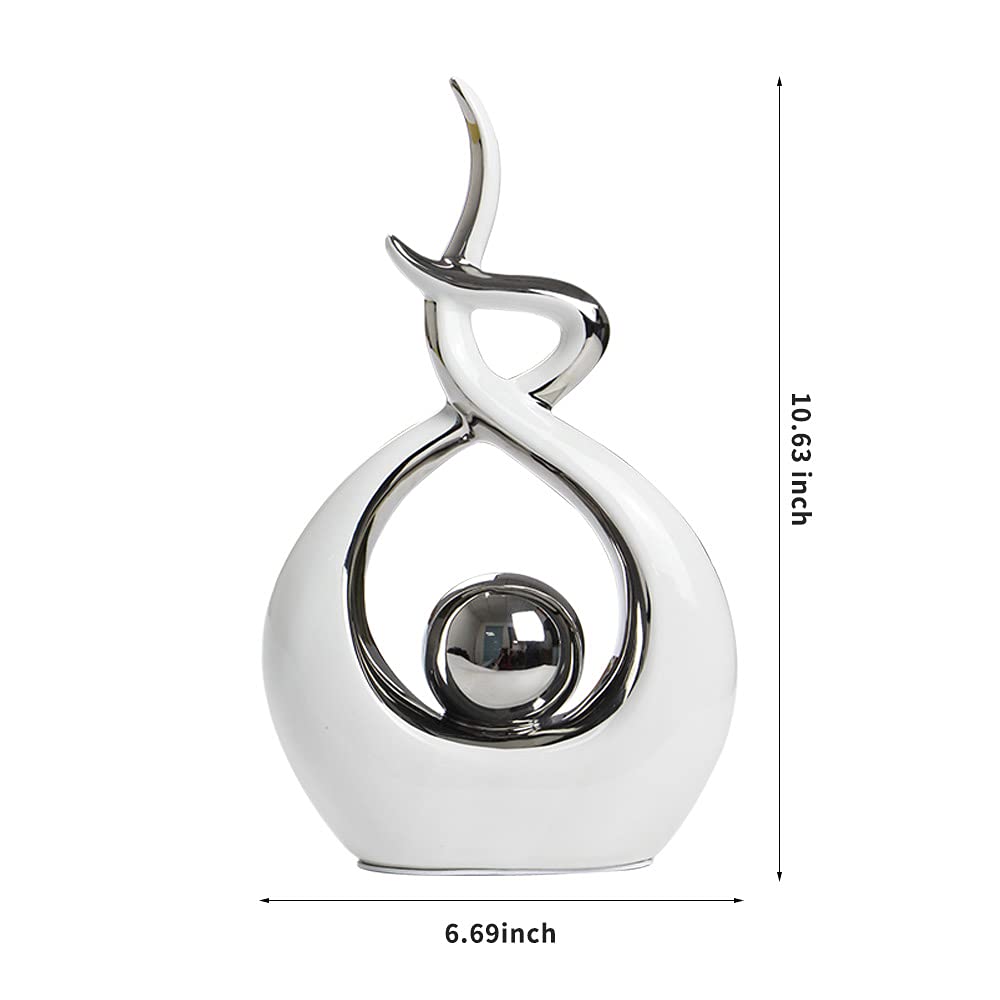 Norrclp Abstract Ceramic Statue Modern Table Sculpture