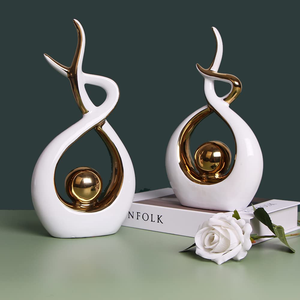 Norrclp Abstract Ceramic Statue Modern Table Sculpture