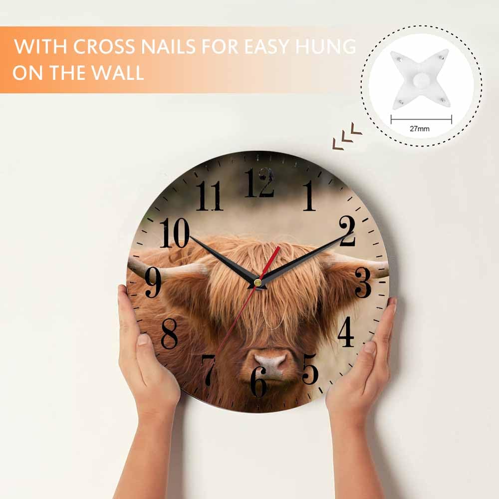 Mxocom Wheel Wall Clock Modern Car Tire Style Clock 10 Inch