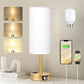 Fenmzee Rose Gold Crystal Touch Lamp 3 Way Dimmable with USB