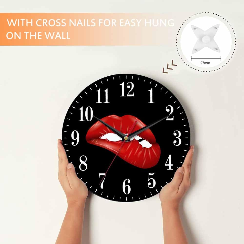 Mxocom Wheel Wall Clock Modern Car Tire Style Clock 10 Inch