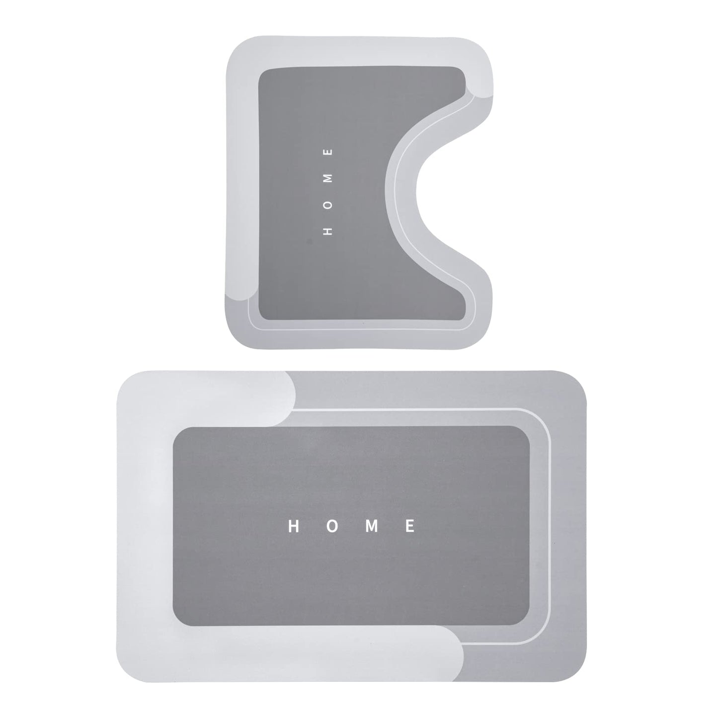 3PCS GORILLA GRIP Bath Rug Soft Chenille Absorbent Mat