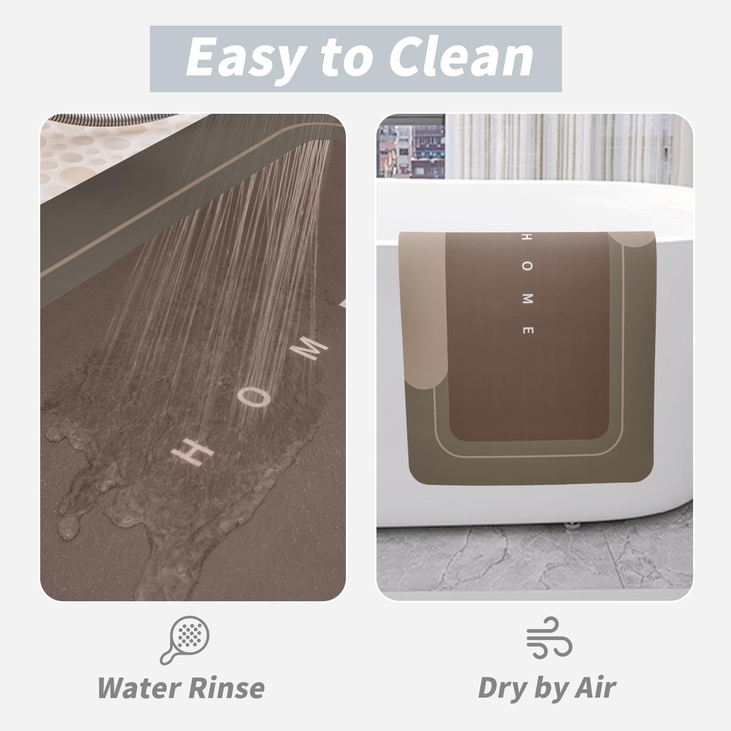 3PCS GORILLA GRIP Bath Rug Soft Chenille Absorbent Mat