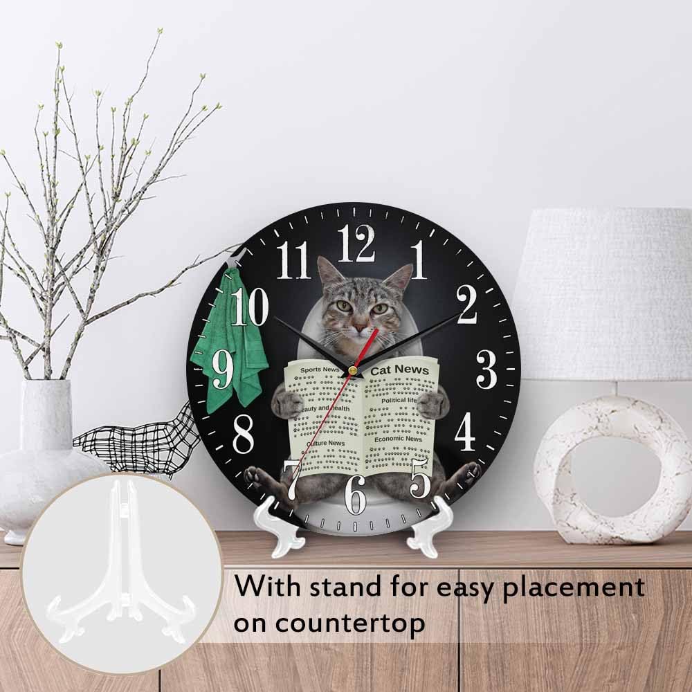 Mxocom Wheel Wall Clock Modern Car Tire Style Clock 10 Inch