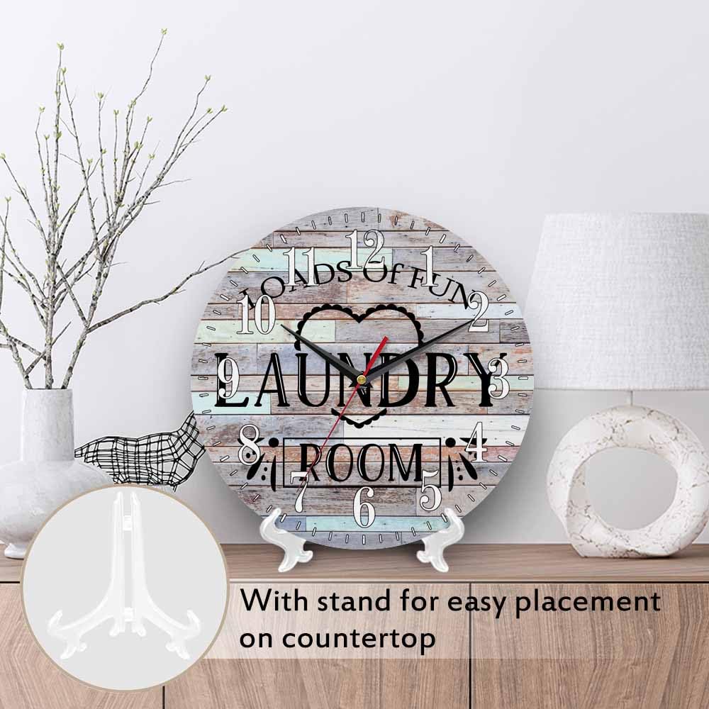 Mxocom Wheel Wall Clock Modern Car Tire Style Clock 10 Inch