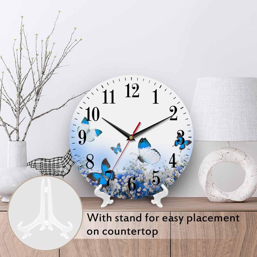 Mxocom Wheel Wall Clock Modern Car Tire Style Clock 10 Inch