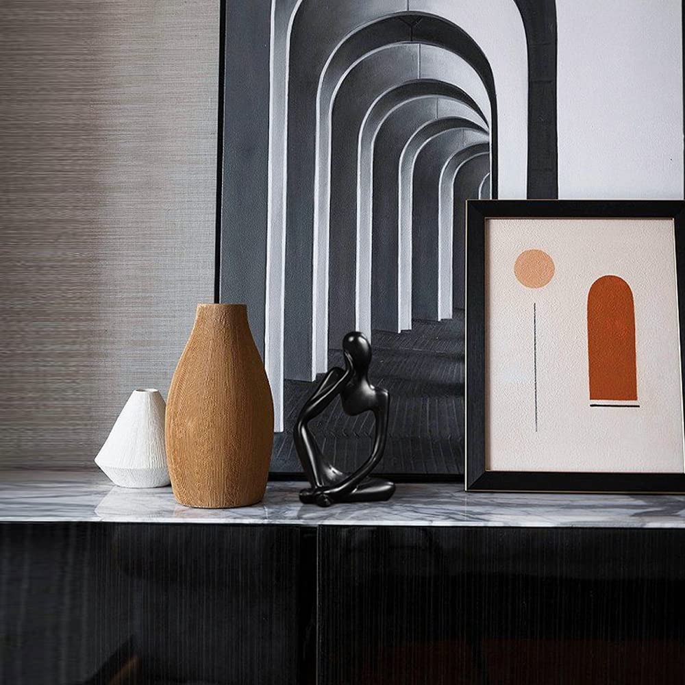 BOPART Gold Thinker Statues 3 Piece Modern Figurine Set