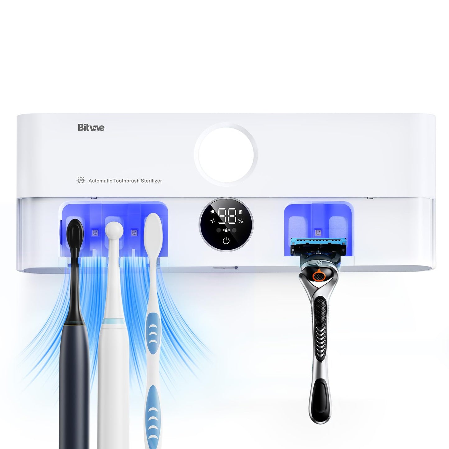 Bitvae Toothbrush Cleaner and Holder Smart LED Drying Station