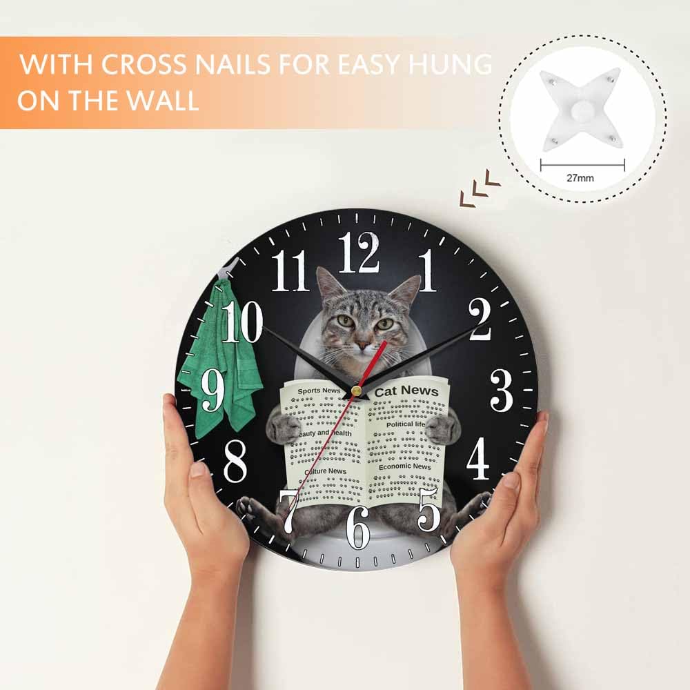 Mxocom Wheel Wall Clock Modern Car Tire Style Clock 10 Inch