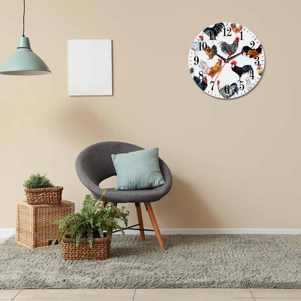 Mxocom Wheel Wall Clock Modern Car Tire Style Clock 10 Inch