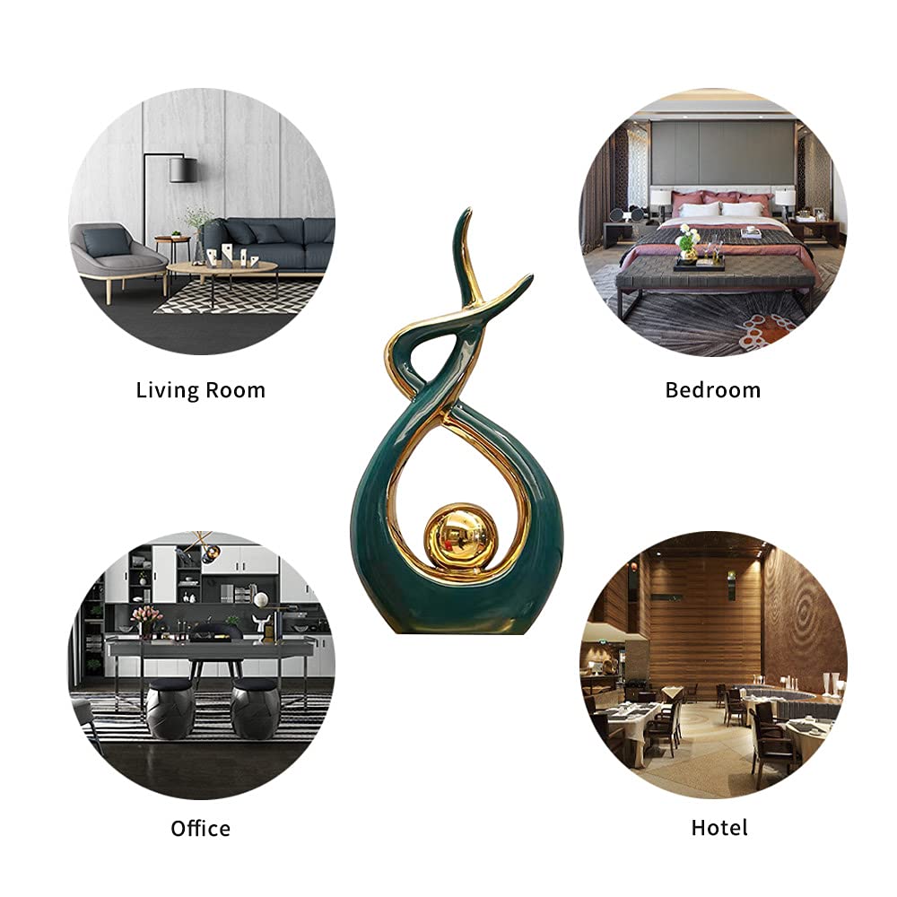 Norrclp Abstract Ceramic Statue Modern Table Sculpture