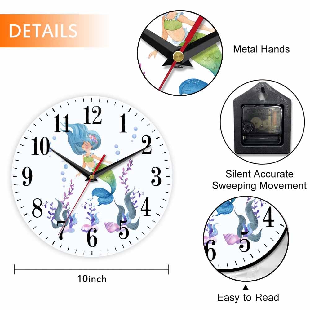 Mxocom Wheel Wall Clock Modern Car Tire Style Clock 10 Inch