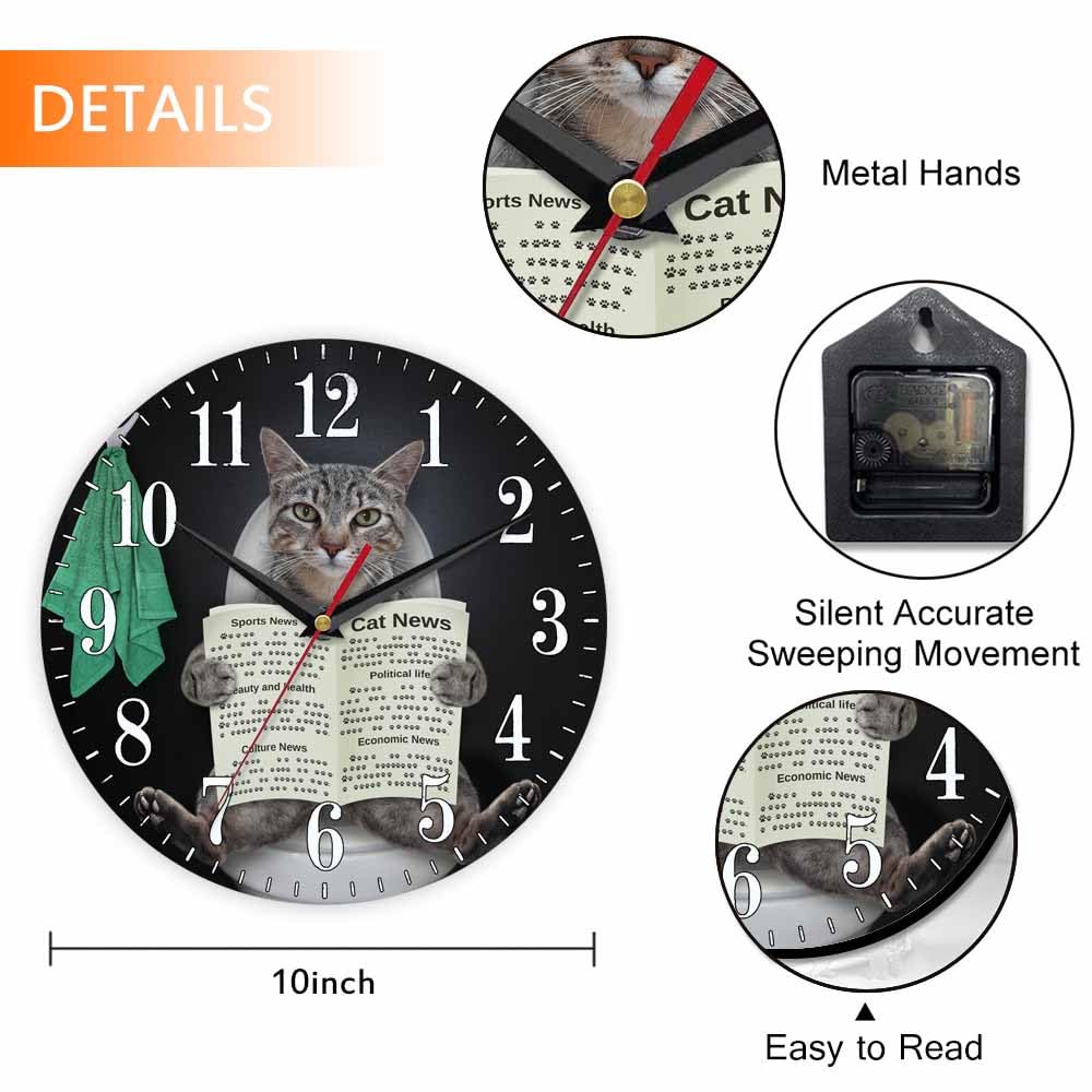 Mxocom Wheel Wall Clock Modern Car Tire Style Clock 10 Inch