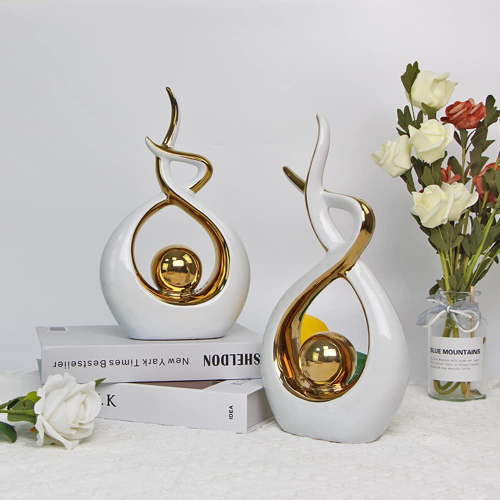 Norrclp Abstract Ceramic Statue Modern Table Sculpture