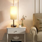 Fenmzee Rose Gold Crystal Touch Lamp 3 Way Dimmable with USB