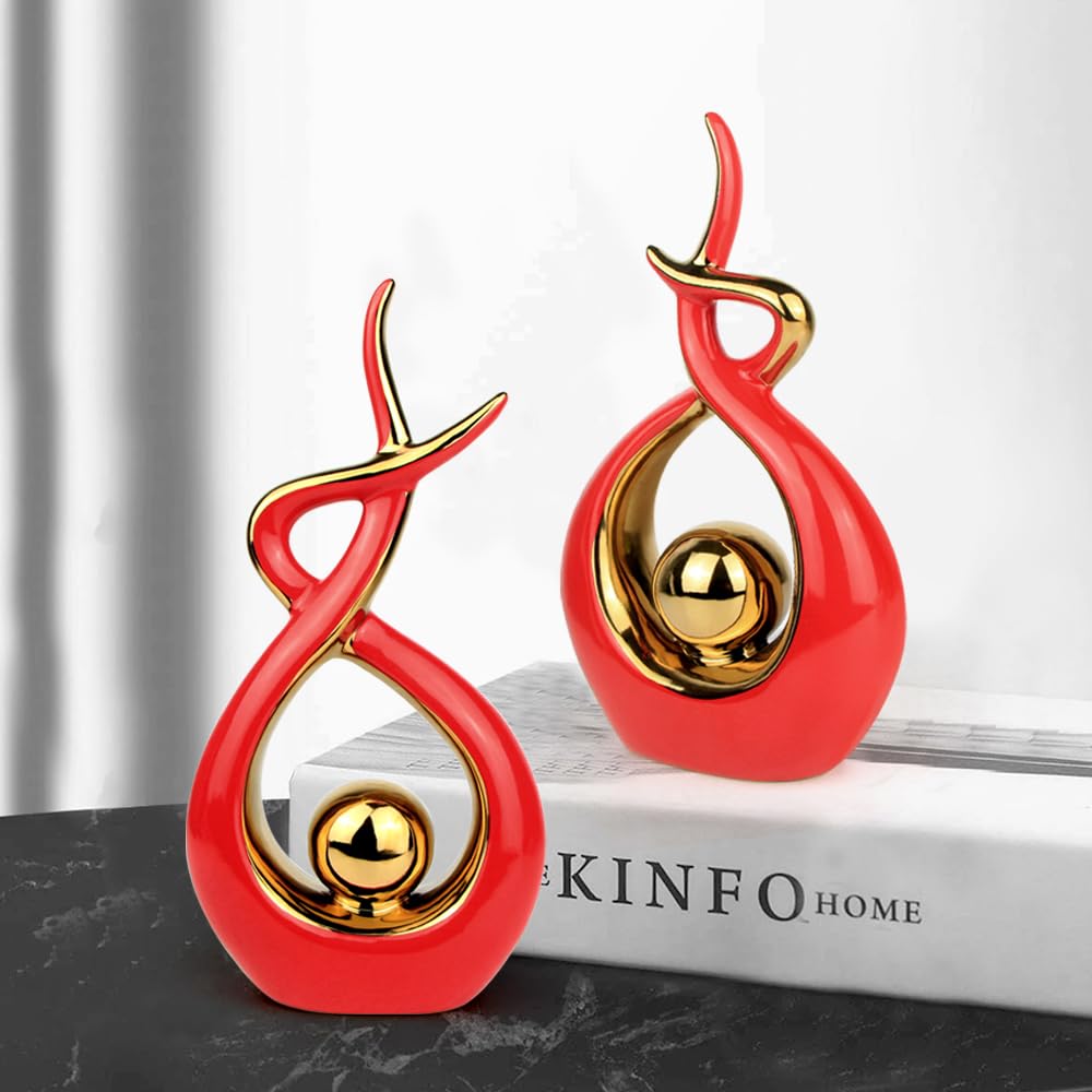 Norrclp Abstract Ceramic Statue Modern Table Sculpture