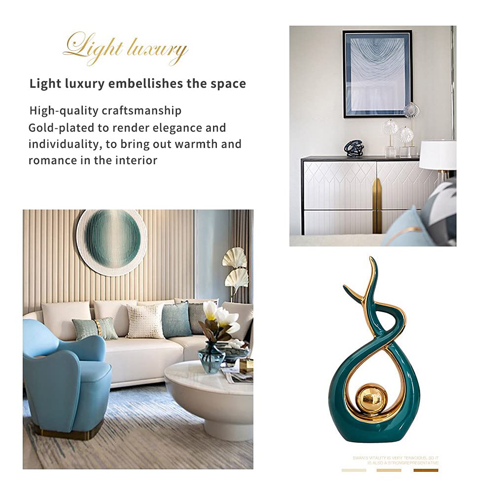 Norrclp Abstract Ceramic Statue Modern Table Sculpture