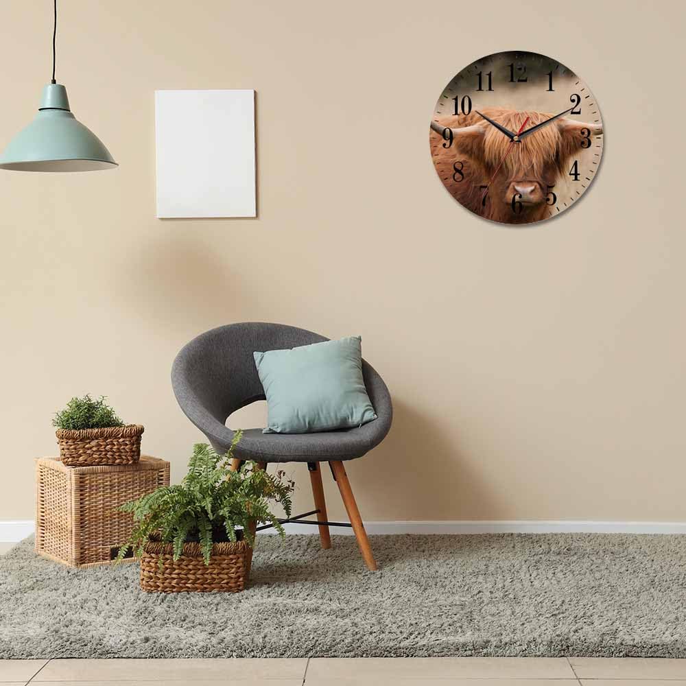 Mxocom Wheel Wall Clock Modern Car Tire Style Clock 10 Inch