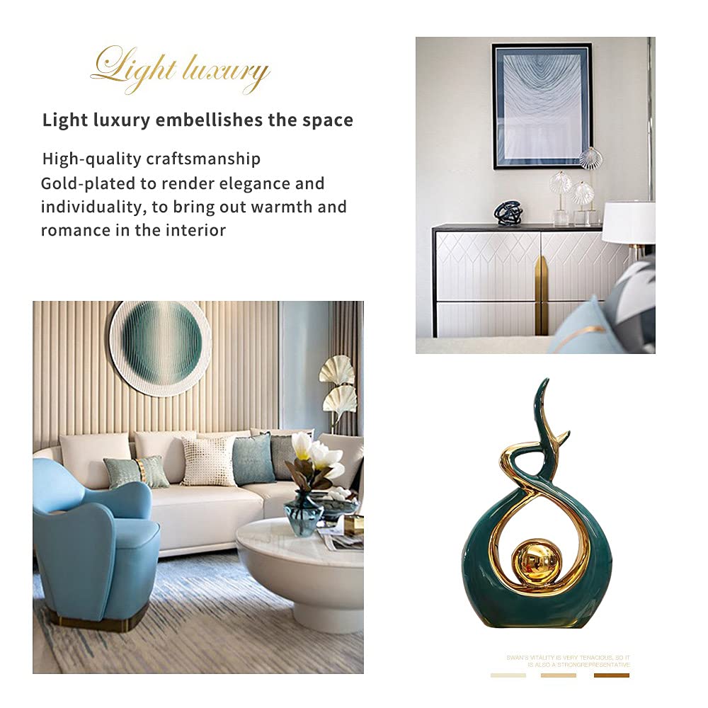 Norrclp Abstract Ceramic Statue Modern Table Sculpture