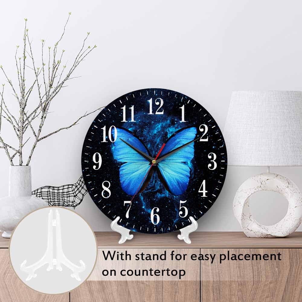 Mxocom Wheel Wall Clock Modern Car Tire Style Clock 10 Inch