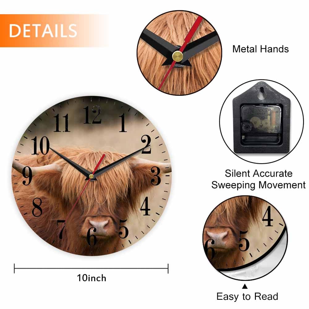 Mxocom Wheel Wall Clock Modern Car Tire Style Clock 10 Inch